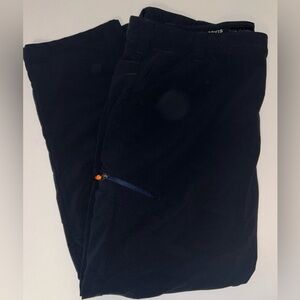 ORVIS mens Jackson Quick-Dry pants black hip‎ zipper pocket size 42W, 30L